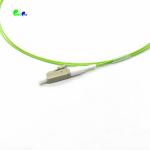 Lemon Green FTTH PVC LSZH LC Fiber Optic Patch Cord OM5 Fiber Pigtail