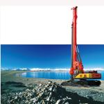 Red Pile Drilling Machine , Portable Full Hydraulic Rotary Drilling Rig SANY