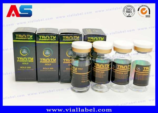 Factory Price ! 10ml Vial Boxes , Adhesive Labels And Glass Bottle, Free Design