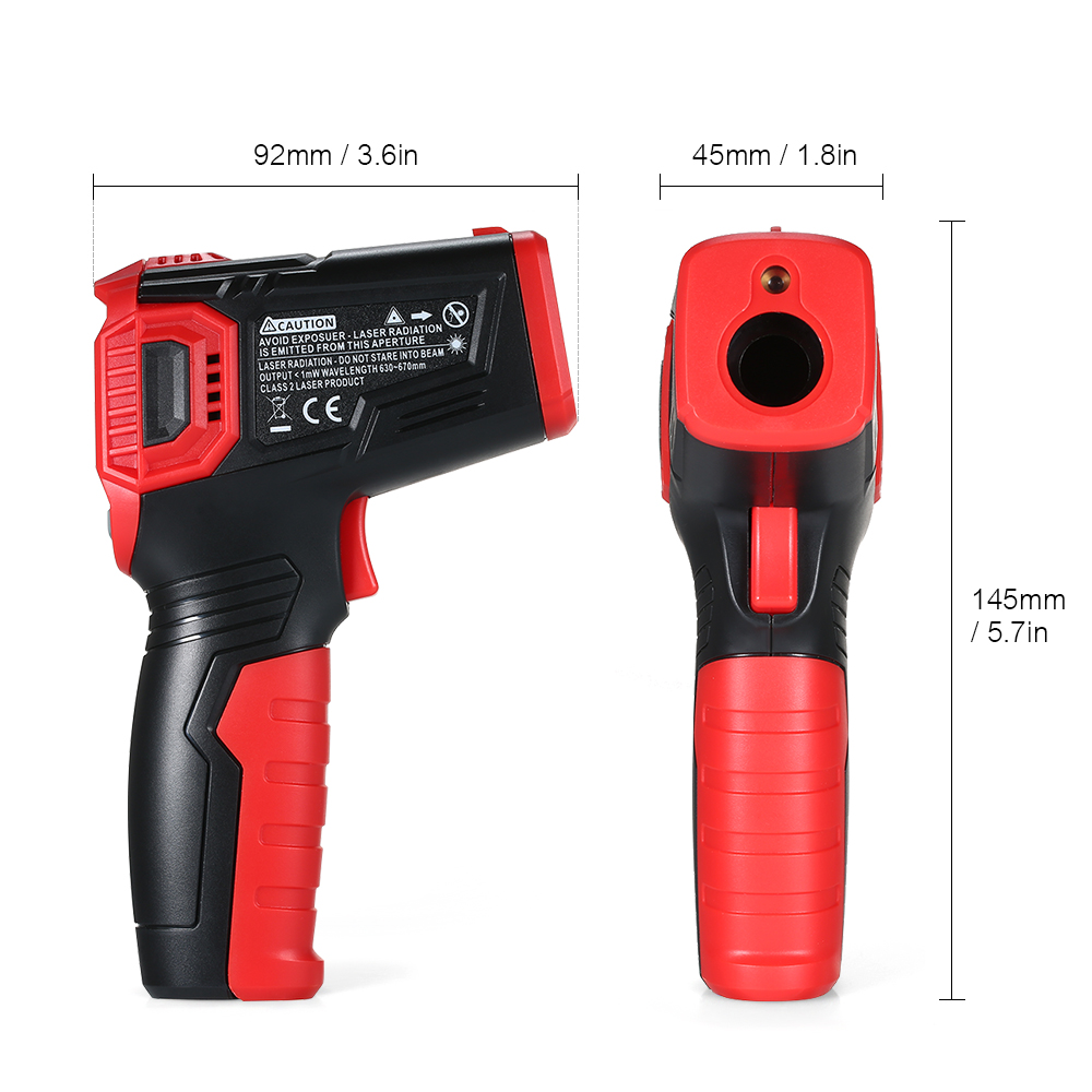 RoHS 550 Degree Digital Laser Infrared Thermometer