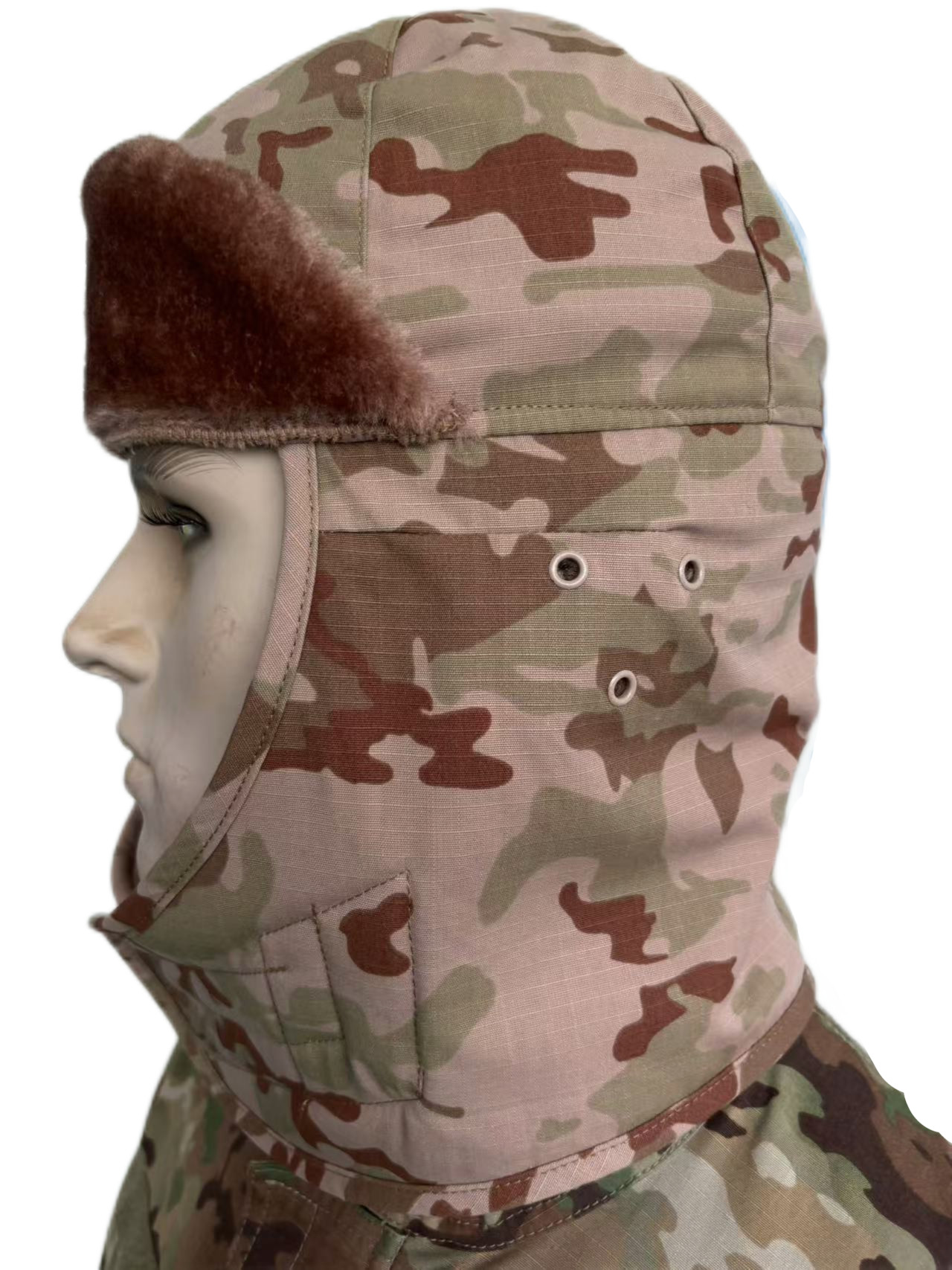 Men'S Hunting Winter Camouflage Military Caps Windproof With Fur