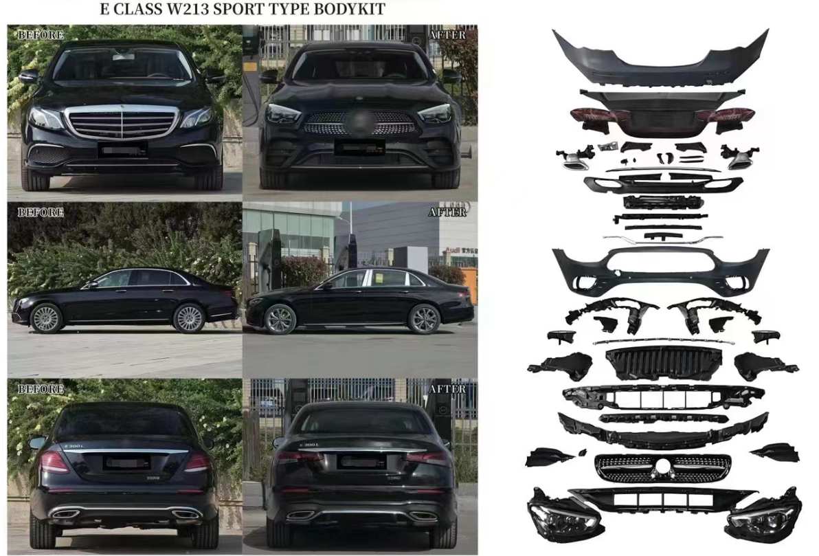 B CLASS Front And Rear Bumper Kits For Benz W213 Upgraded Version