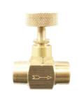 600 Psi 1/4in NPT Female Brass Needle Valve For Water