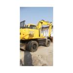 Secondhand Komatsu Excavators PC150W Heavy Excavator Wheel Excavator in Good