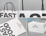 Custom Size Kraft Paper Bag for Food Kraft Brown Restaurant Take Away Fast Food