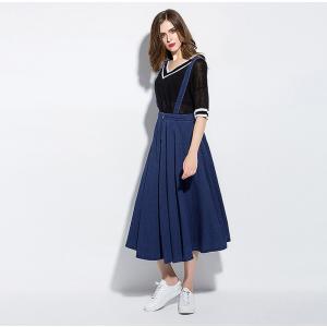 Wholesale Stunning modern style bandage long length denim skirts from china suppliers