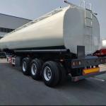 45000L Used Petroleum Tank Trailers For Sale , 3axles 3 Compartments Fuel Tanker