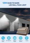 Commercial Outdoor Slim LED Wall Pack Light With Photocell 40W 45W 60W 80W 100W