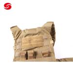 Khaki Color PE or Aramid Materials Full Protective Military Bulletproof Vest
