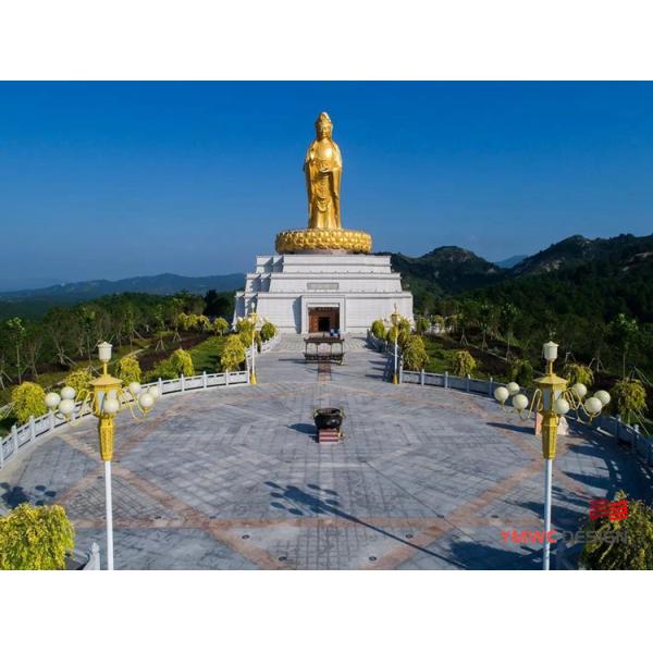 Tourist Attraction Metal Giant Buddha Sculpture with Customized Gilding Process and Size