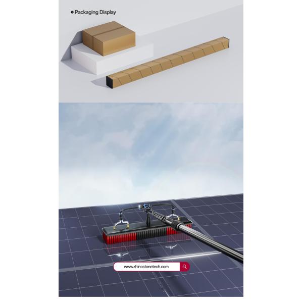 Manual Telescopic Rod Water Fed Pole Rooftop Solar Panel High Glass Window Washing