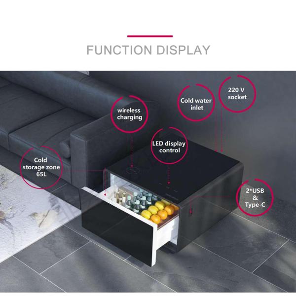 TB65 Smart Coffee Table The Ultimate Storage and Charging Solution for Your Bedroom
