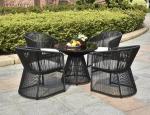 Leisure Aluminium PE Rattan Outdoor Garden wicker chair patio Backyard table and