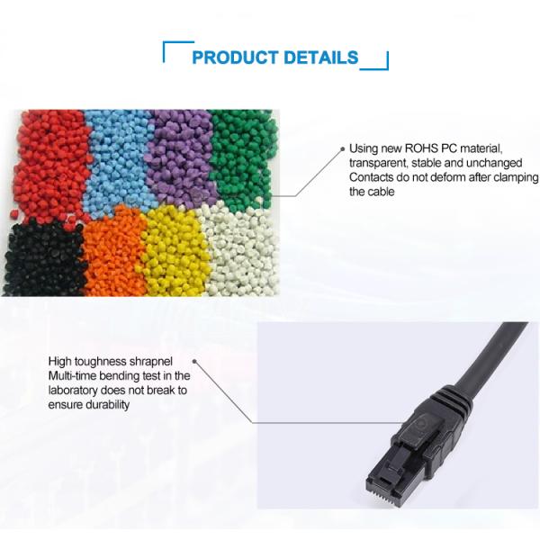 Customizable Direction 2m Cat6 Utp Right Angle Ethernet Cable for Male to Male Patch Cable in Silvery Grey