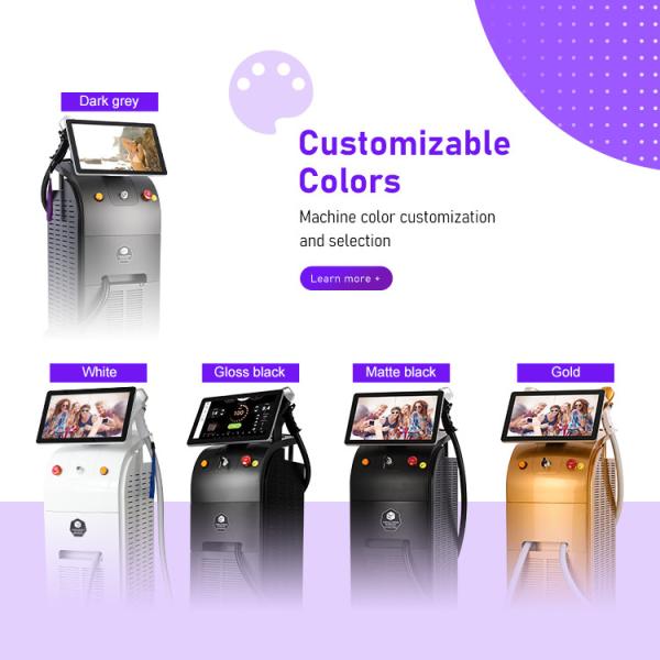Advanced 808nm Laser Hair Removal Machine 15.6inch 4K Intelligent Screen 10-120J