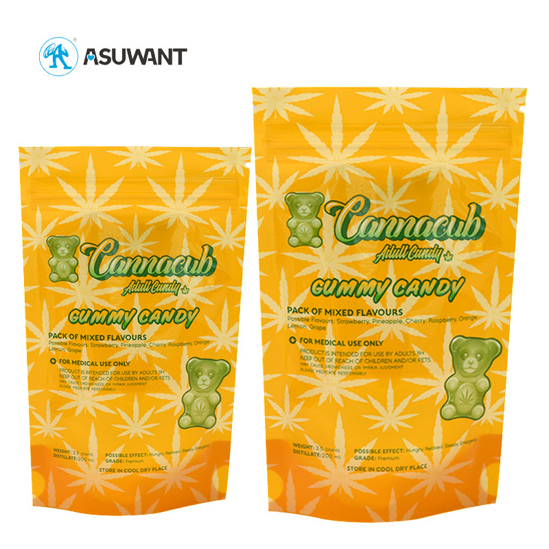 Biodegradable Food Packaging Stand Up Plastic Zipper Bag For Cookie Bags
