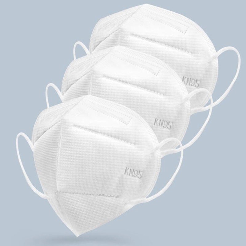 Folding KN95 Face Mask Non Woven Disposable Mask Antibacterial Anti Virus