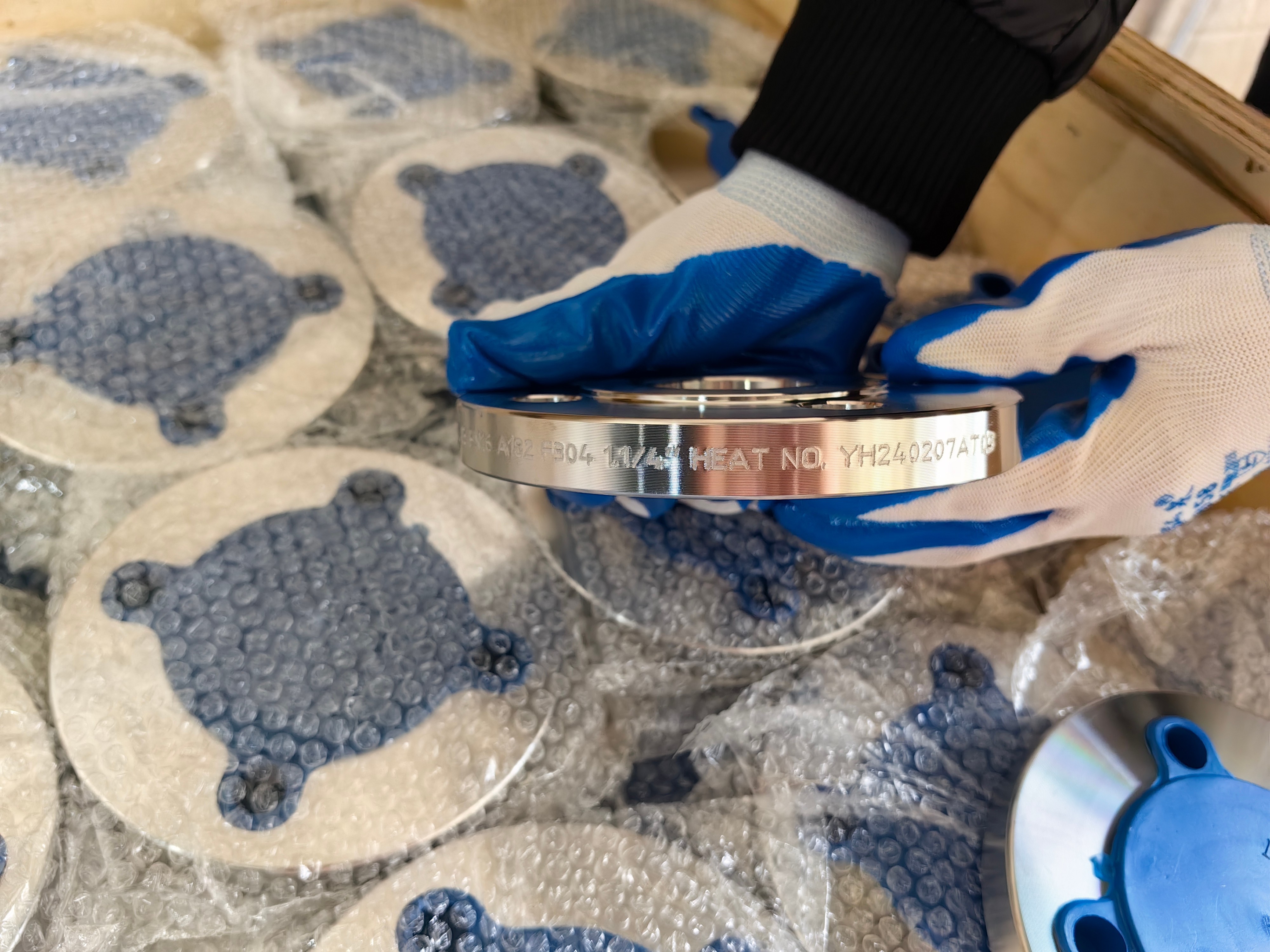 3 inch DIN SS304L Stainless Steel Threaded Pipe Flange for Connection