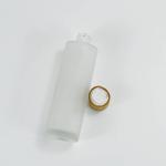 100ml Frosted Glass Collar Skin Care Serum Toner Lotion Bottle with Bamboo Disk