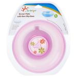 6 Months Covered BPA FREE Pink Baby Suction Plate