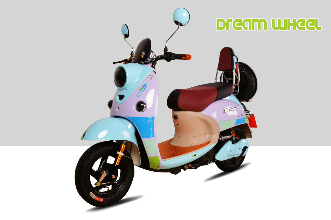 40km/H Pedal Assist Electric Scooter 60V 500W Brushless DC Hub Motor