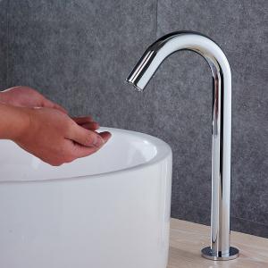 Wholesale Hotel 0.6MPA 10cm Distance Automatic Bathroom Sink Faucet from china suppliers