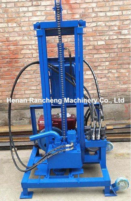 Two Wheels Portable Water Well Drilling Machine 8HP Power 100m Drilling Depth