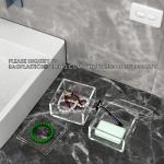 Clear Box Square Container To Hold Staples, Highlighters, Adhesive Tape, Paper