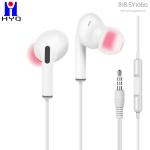 Plastic Round Cable Noise Cancelling Wired Earphones IPX2 Waterproof