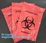 Biodegradable Biohazard Specimen Bag, Biohazard Specimen Transport Bag, Medical