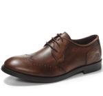 Full Grain Leather Mens Dress Shoes , Lace Up Pointed Toe Mens Casual Oxford