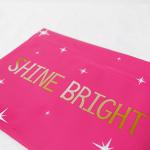 Pink Beauty Lip Gloss Packaging Waterproof Plastic Zipper Bag Gravure Printing