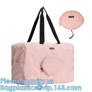 Wholesale Sports Duffel Bag, Foldable Storage Bag, Toiletry Makeup, Travel Shoulder Bag Canvas Cotton Bags With Zippers from china suppliers