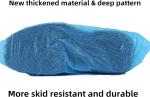 Waterproof Slip Resistant Durable CPE Plastic Disposable Shoe Boot Cover for