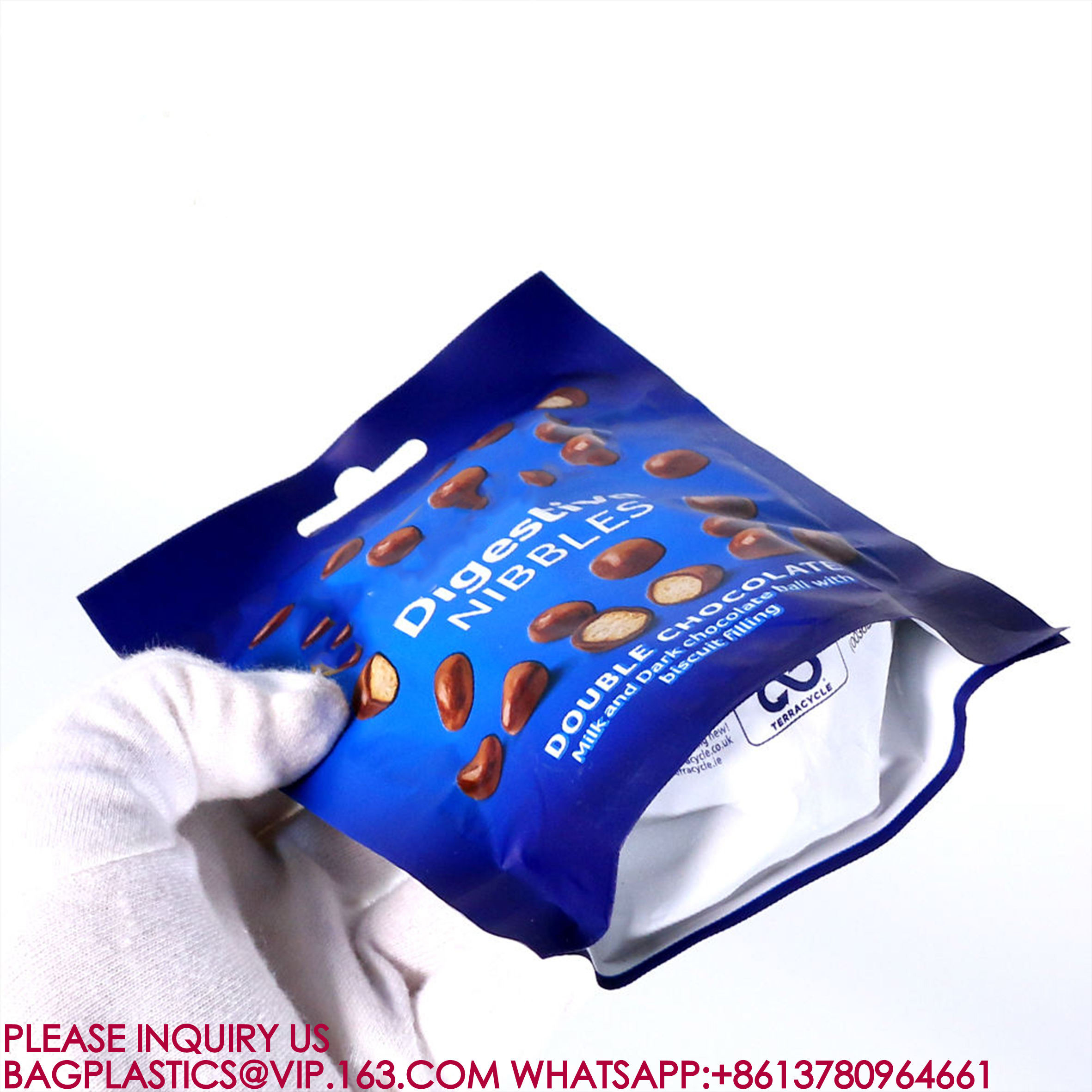 Stand-Up Pouch Nuts Tea Dried Fruit Sealed Packaging Bag Plastic Packaging Zipper Bags