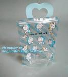 PVC shopping bag transparent pp plastic handle bag, Vinyl PVC Handle Carrier