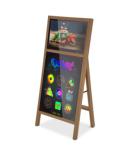 floor standing 21.5 Inch Indoor Digital Lcd Signage With Led Writing Board