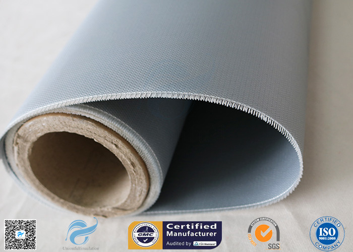 590g Satin Weave Silicone Two Sides Coated Fiberglass Fabric High Temperature Resist