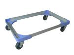 Steel Folding Storage Cart Industrial Trolley Cart With Wheels Light Duty For