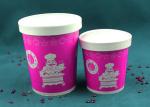 Purple Paper Soup Cups , Insulated Disposable Soup Bowls With Logo Printing