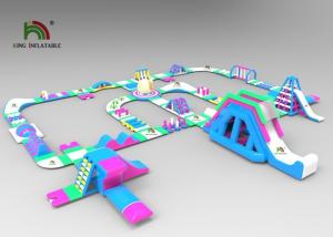 Wholesale Portable Beach Inflatable Obstacle Course Floating Park For Adult 41x37m from china suppliers