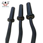 Black Finshed Easy Curl Bar , Weight Lifting Safety Bar 47 Inch 10kg