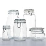 Personalised Freezing Glass Jars Mason Airtight Food Storage Jars With Flip Top