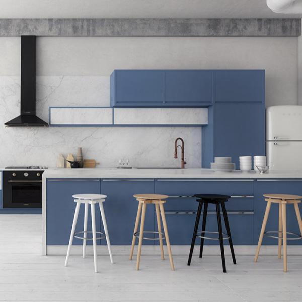 customize kitchen cabinet furniture with quartz countertop cuisine moderne en