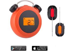 Wholesale 2 Probes Smart Meat Thermometer , Remote Digital Kitchen Wireless Bbq Thermometer from china suppliers