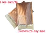 Shipping Mailing Metallic Bubble Mailers Envelope Rose Gold 9 * 10 Inch Size