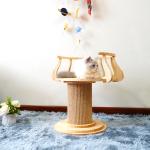 Eco Friendly Wood Scratching Cat Climbing Tree Tower Cat Photo Table L Size 72cm
