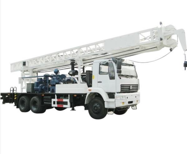 C350ZY SINOTRUK Truck Mounted Borehole Drilling Machine 300m Depth 500mm Hole