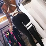 Custom Gym Apparel Sexy 2 Piece Female Yoga Workout Set Short OEM