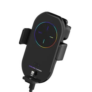 Wholesale car phone stand Infrared Induction Wireless Charger Automatic Clamping 10W 9V 1.2A from china suppliers